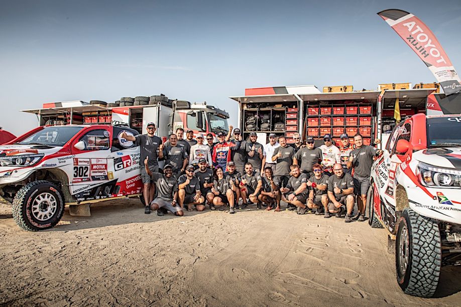 Baño de gloria para Toyota, amplio dominador del Rally Dakar 2019