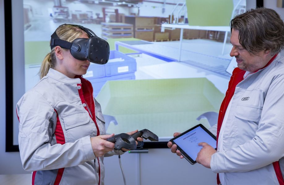 Audi utiliza la realidad virtual para entrenar a sus empleados